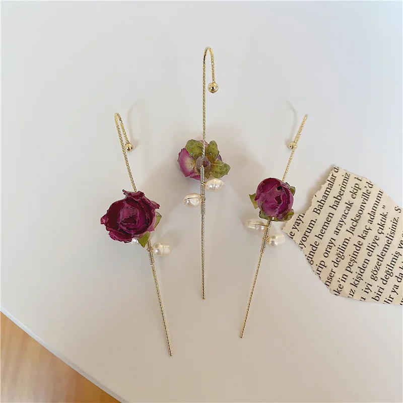 Rose and Butterfly Hook Earring Collection