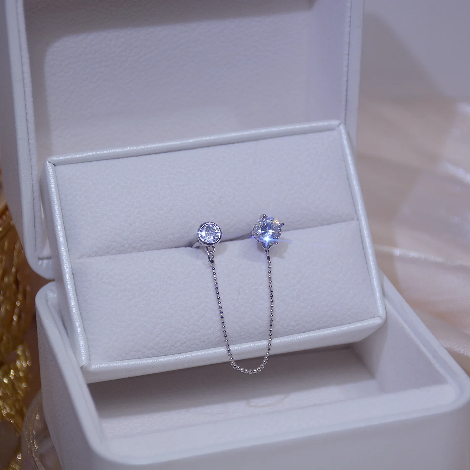 Diamond Butterfly Rings