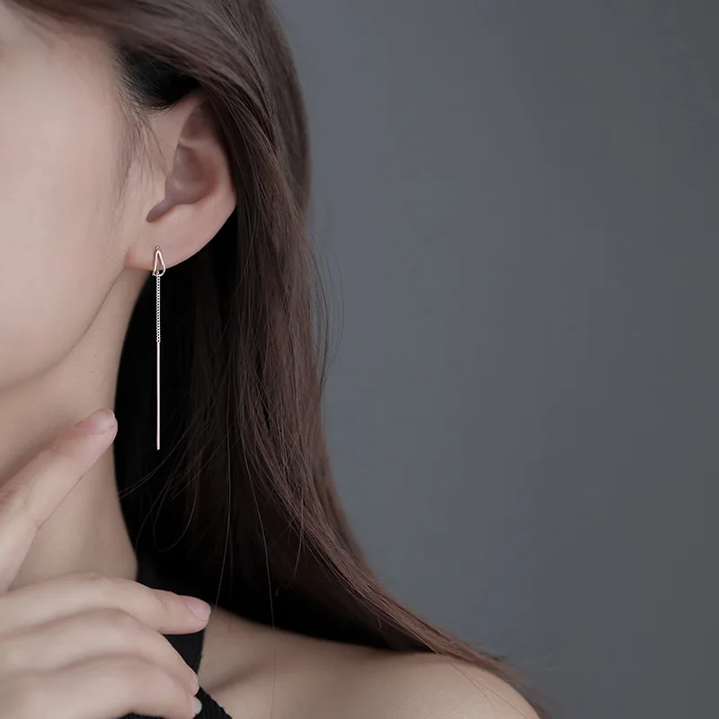 Trio Waterdrop Threader Earrings