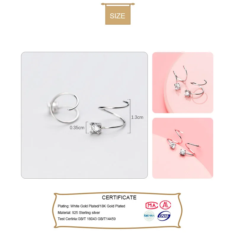 Starry Helix Ear Climber Earring