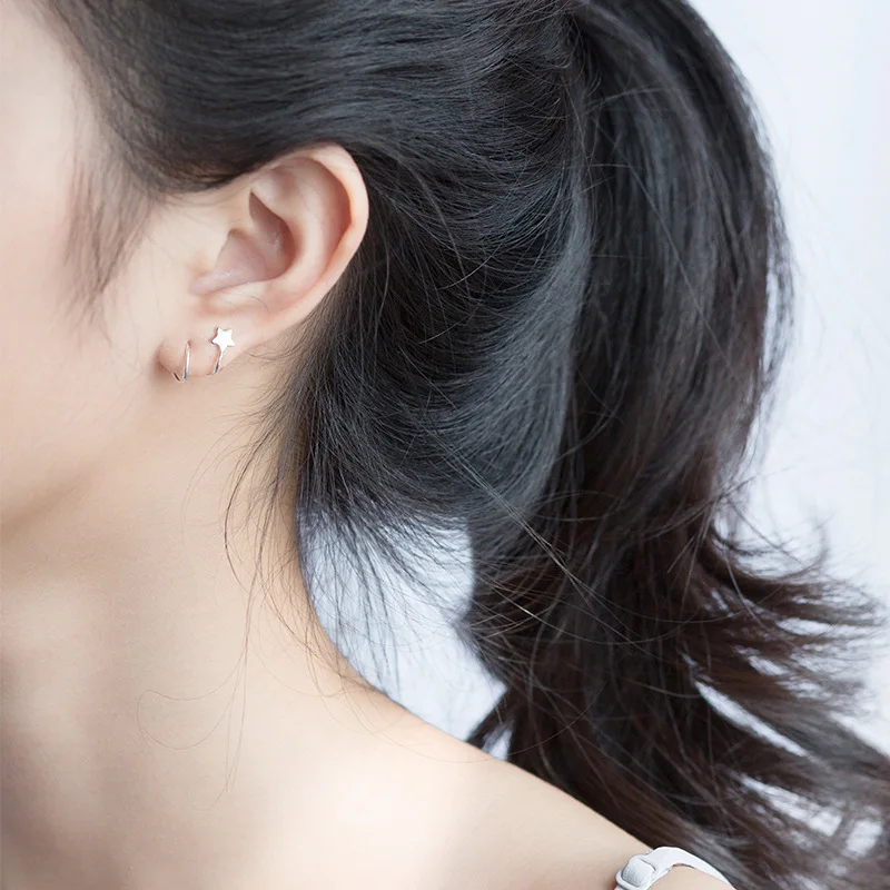 Starry Helix Ear Climber Earring