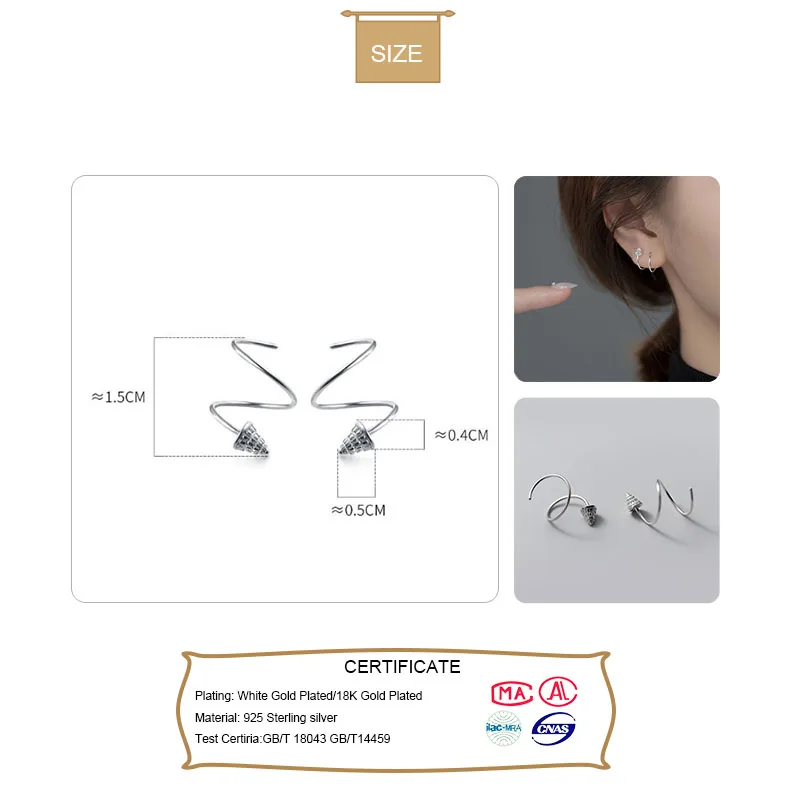 Starry Helix Ear Climber Earring
