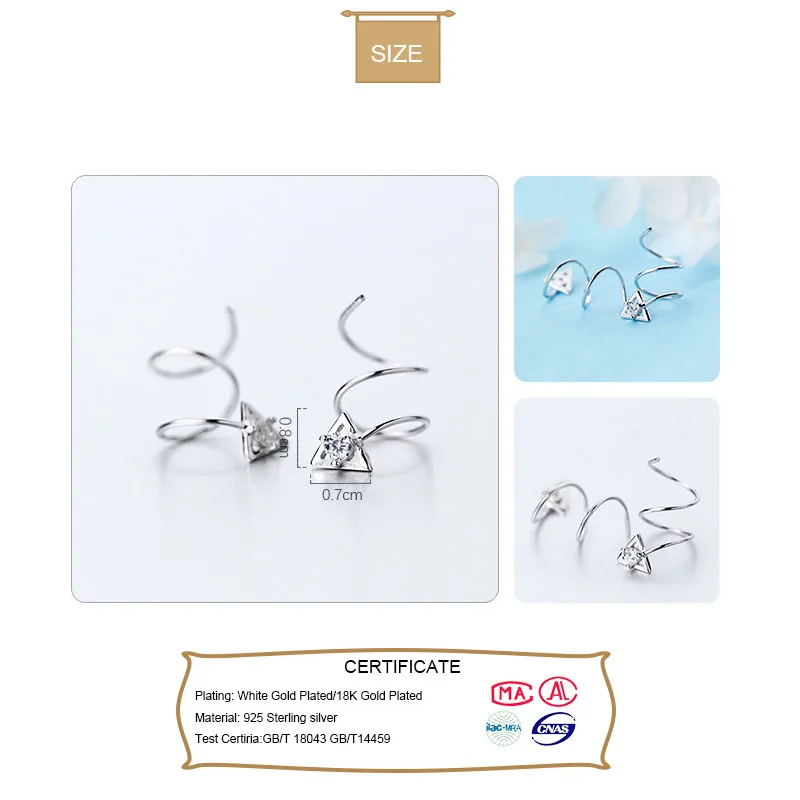 Starry Helix Ear Climber Earring