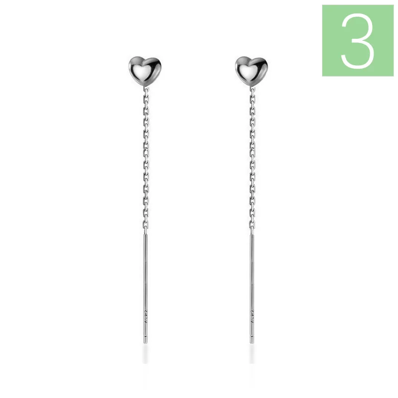 Heart Threader Earrings