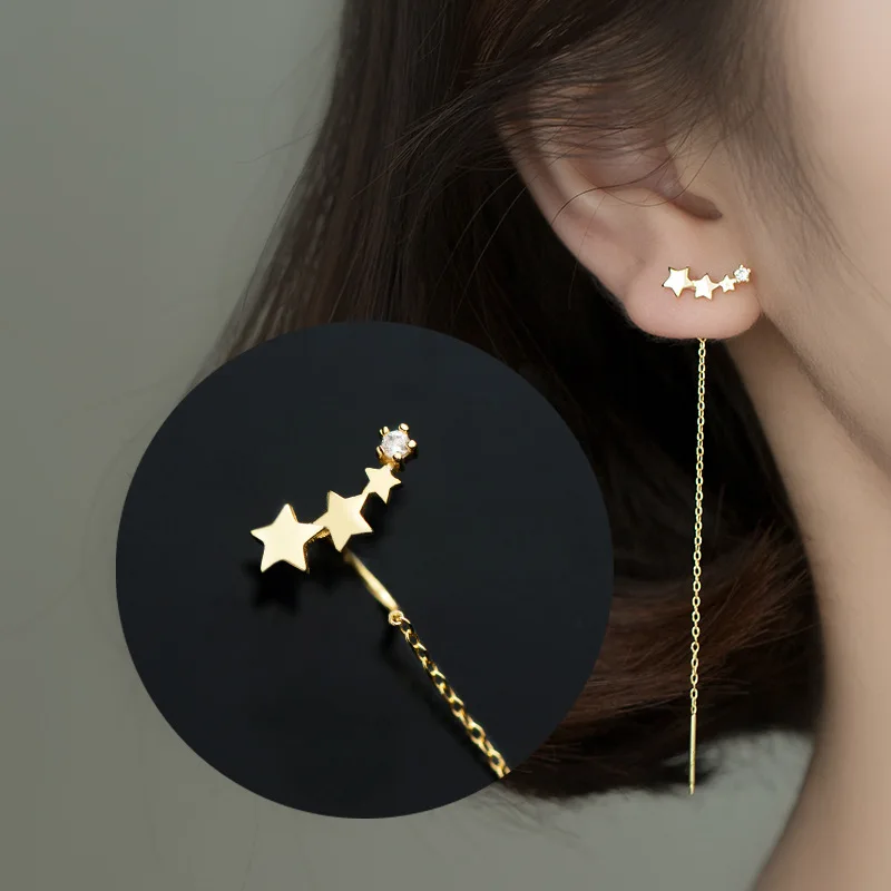 Heart Threader Earrings