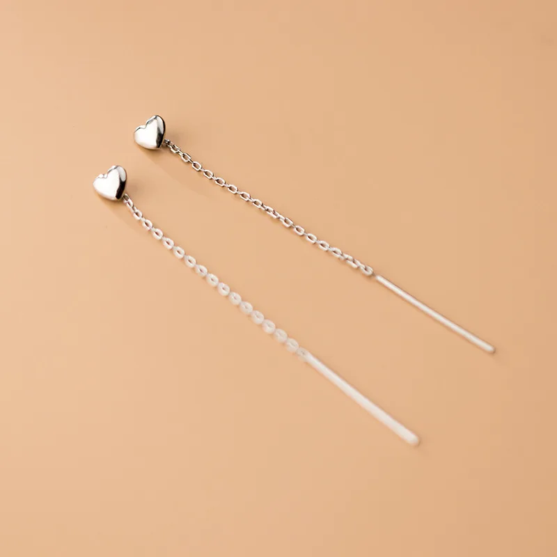 Heart Threader Earrings