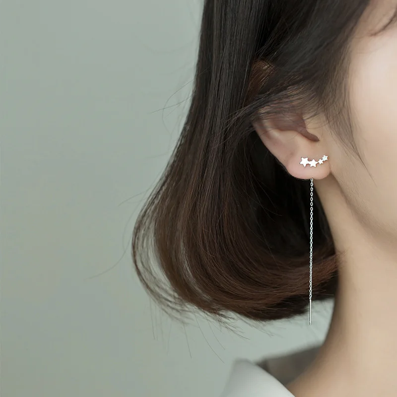 Heart Threader Earrings