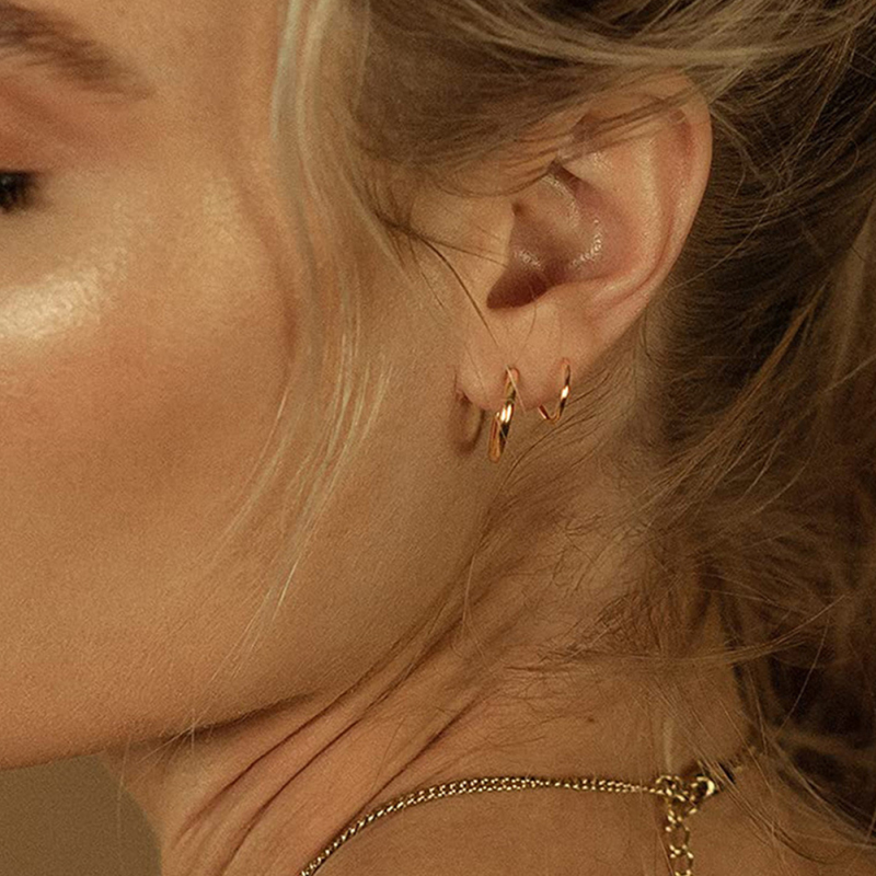Minimalist Huggie Hoop Earrings