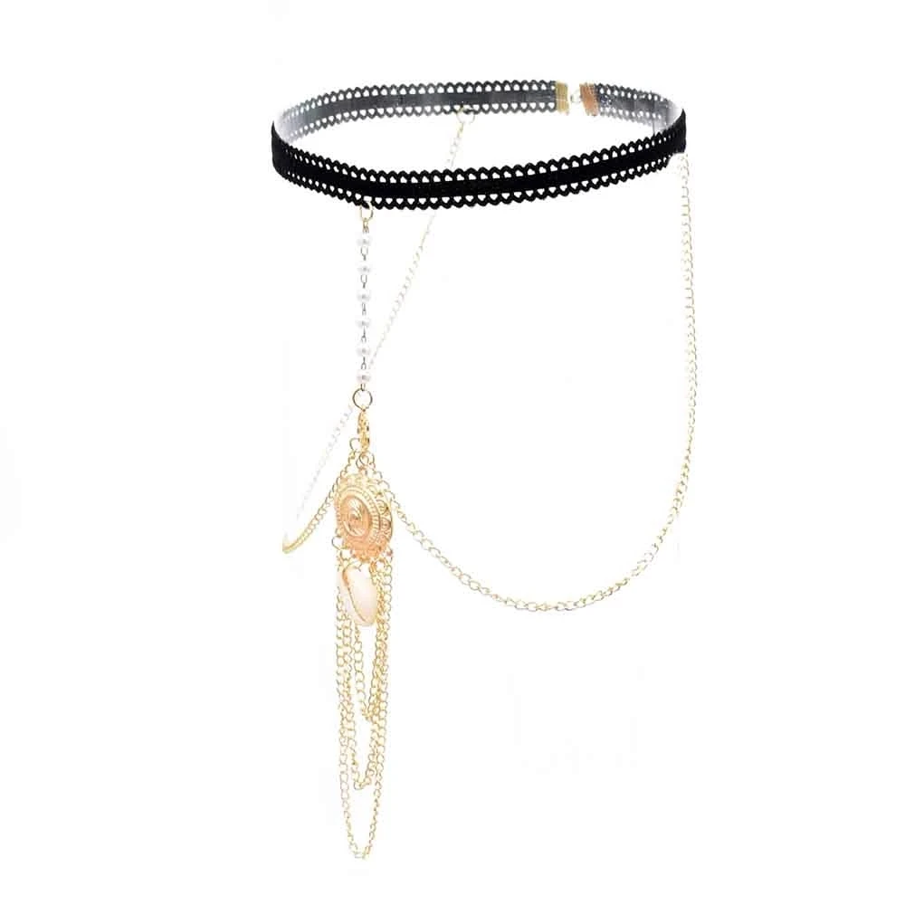 White Shell Leg Chain