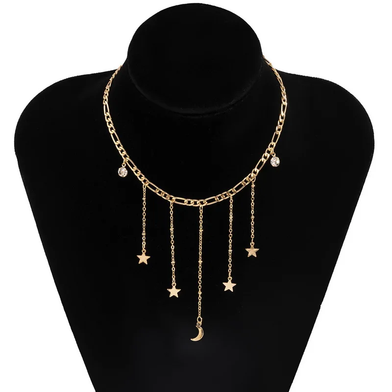 Star Luna Tassel Necklace