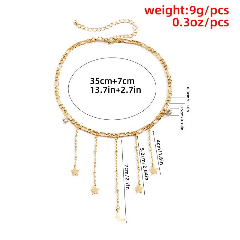 Star Luna Tassel Necklace