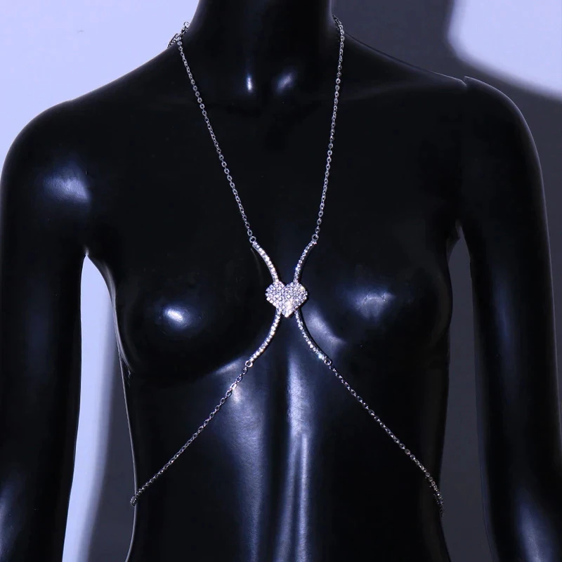 Simple X Shape Bra Chain