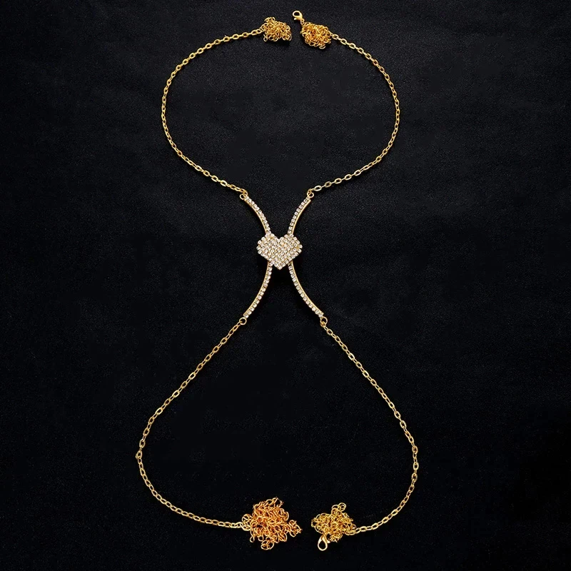 Simple X Shape Bra Chain