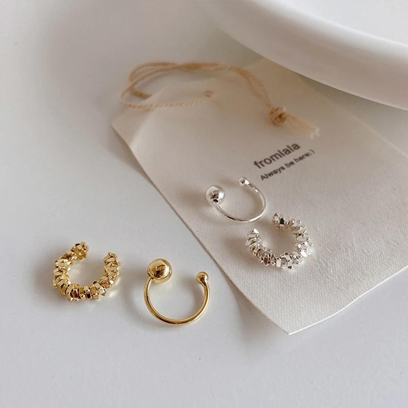 Irregular Ear Bone Clip Earrings Set