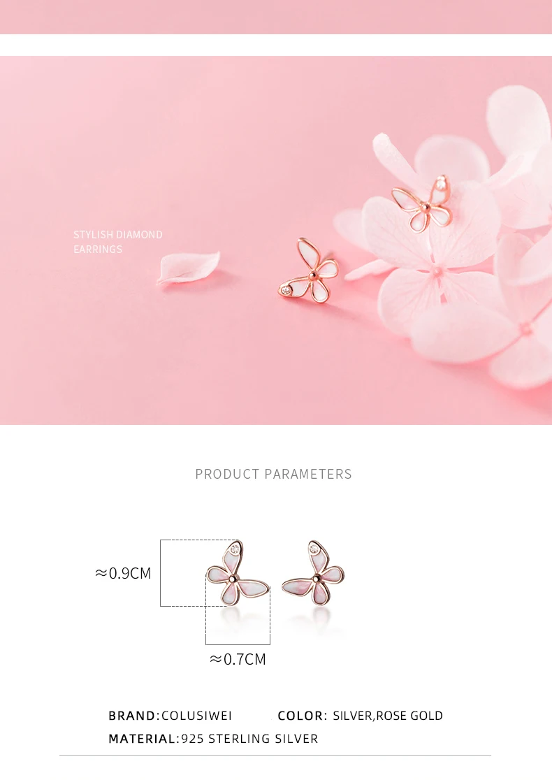 Princess Butterflies Stud Earring