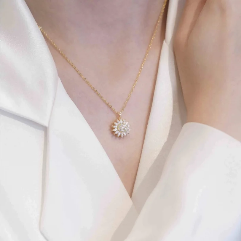 Sunflower Spinner Necklace/Ring/Earring