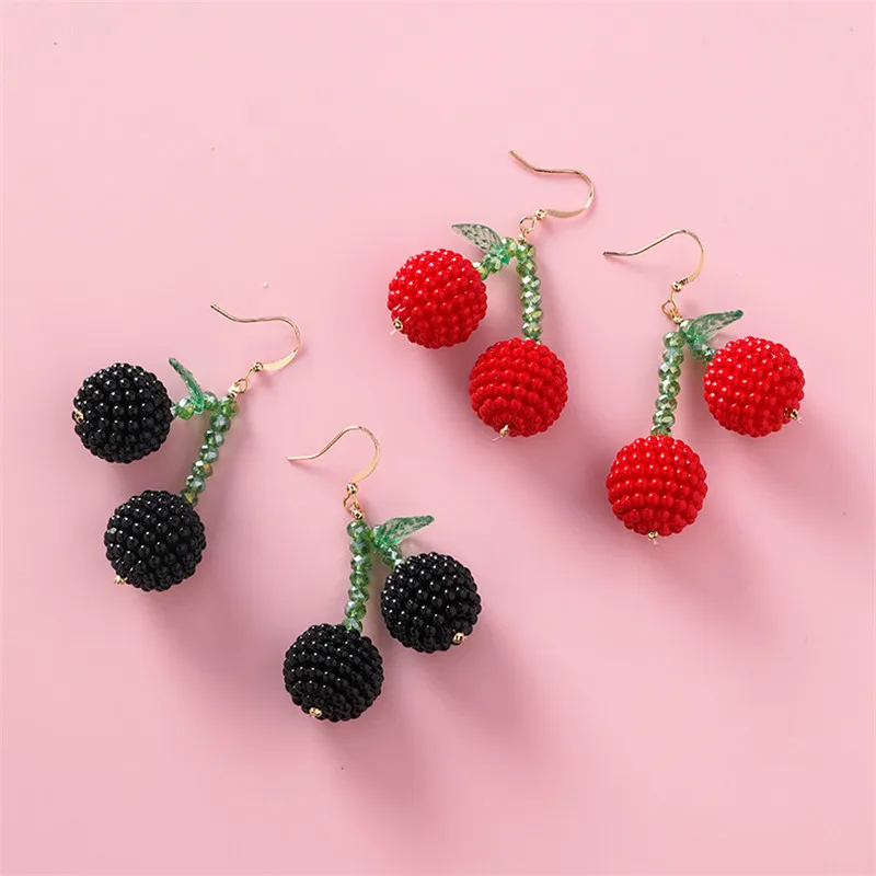 Cherry Drop Earrings