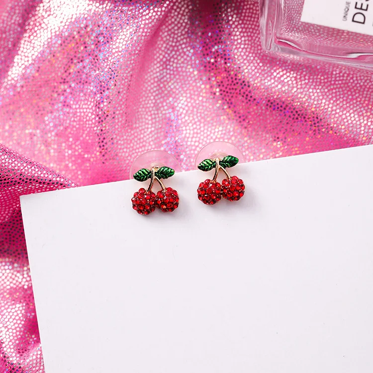 Cherry Drop Earrings