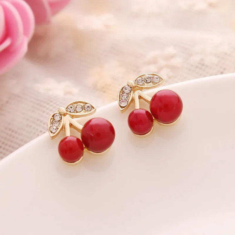 Cherry Drop Earrings