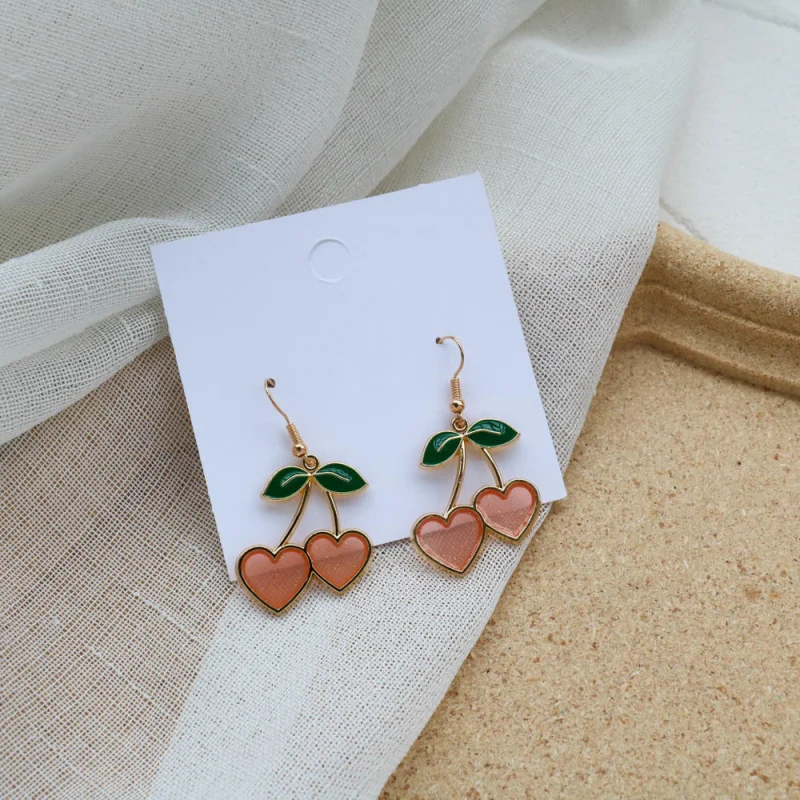 Cherry Drop Earrings