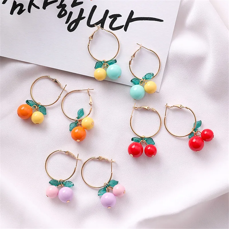 Cherry Drop Earrings