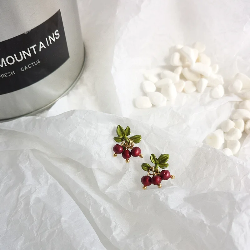 Cherry Drop Earrings