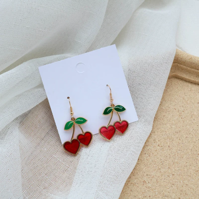 Cherry Drop Earrings