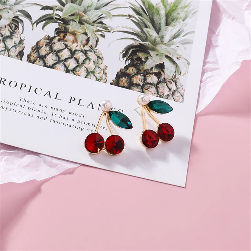 Cherry Drop Earrings