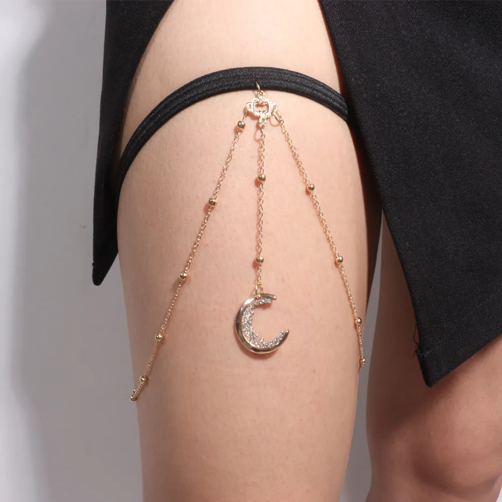 Crystal Moon Leg Chain