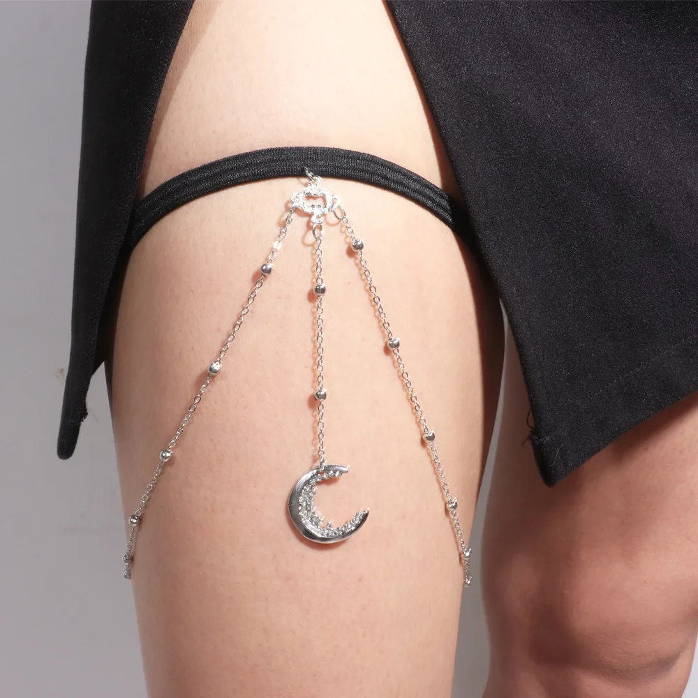 Crystal Moon Leg Chain