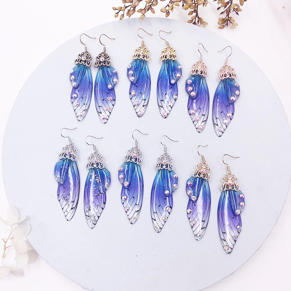Butterfly Wing Drop Dangle Earrings Collection