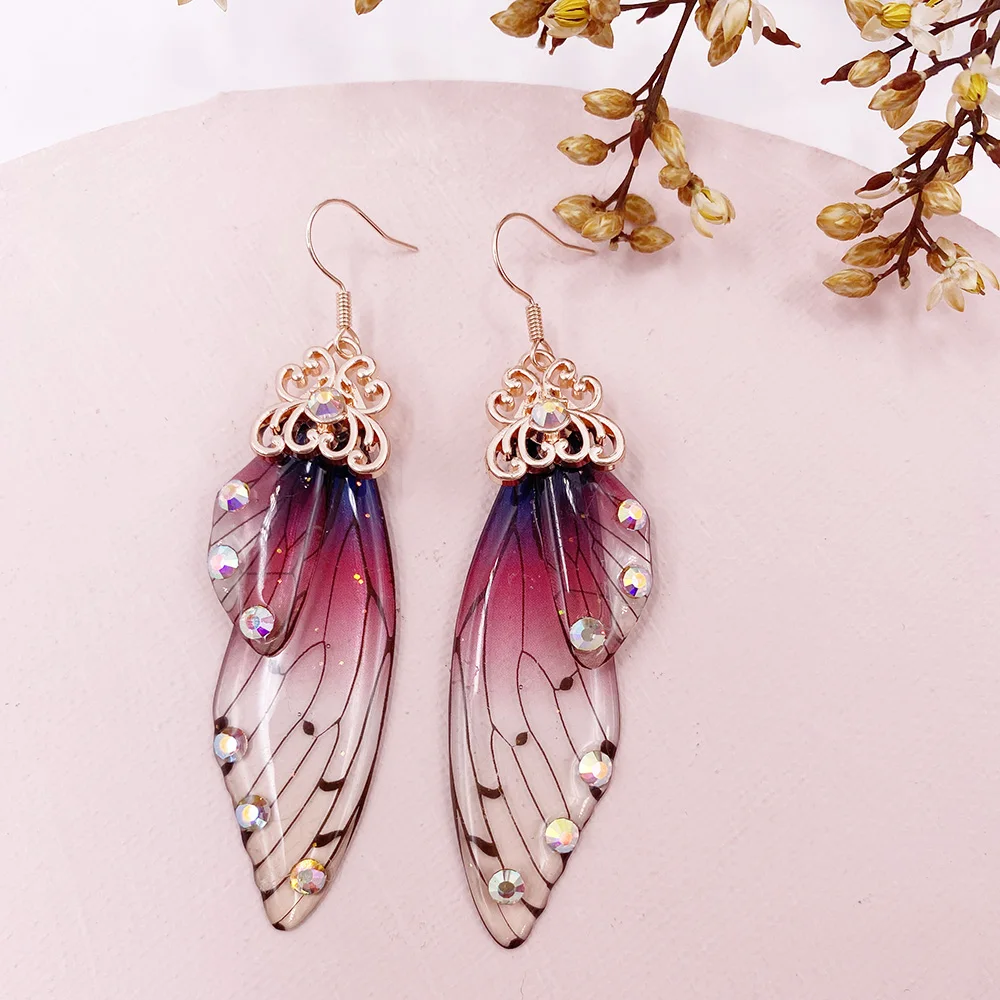 Butterfly Wing Drop Dangle Earrings Collection