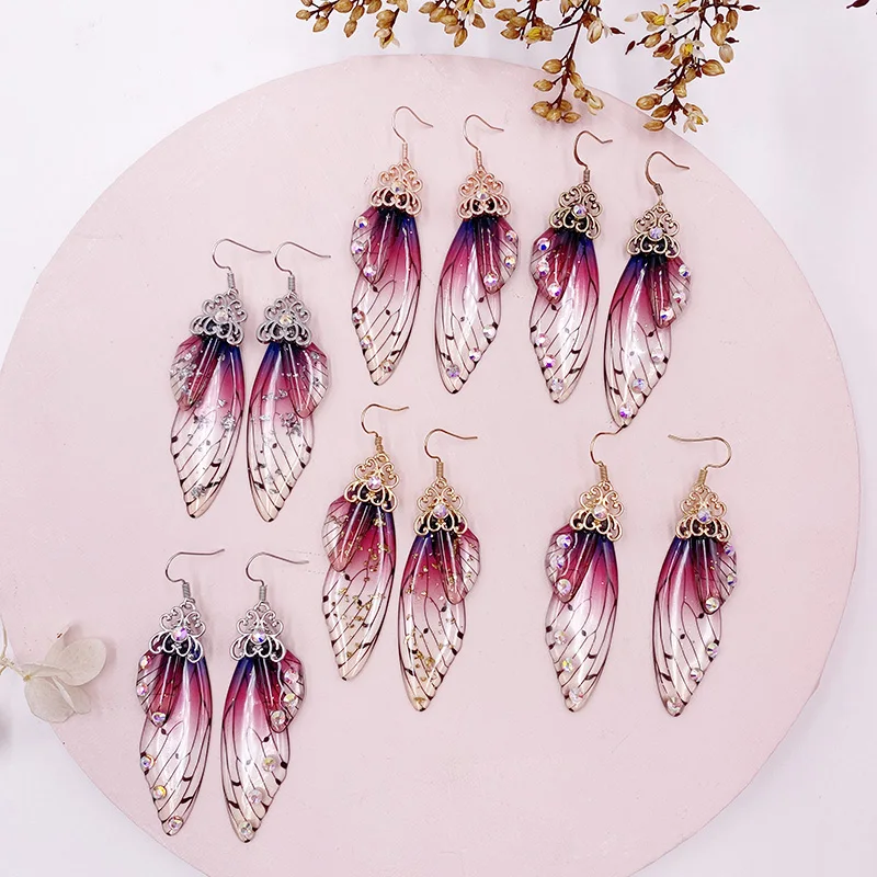 Butterfly Wing Drop Dangle Earrings Collection