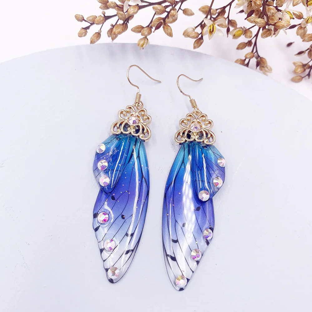 Butterfly Wing Drop Dangle Earrings Collection