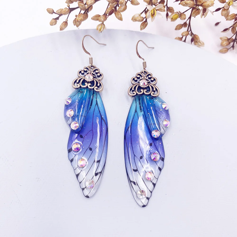 Butterfly Wing Drop Dangle Earrings Collection