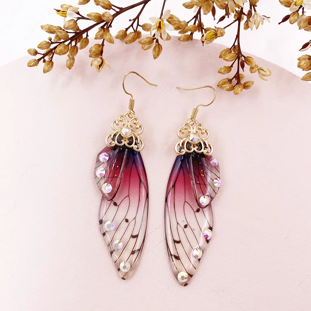 Butterfly Wing Drop Dangle Earrings Collection