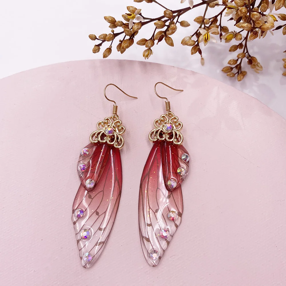 Butterfly Wing Drop Dangle Earrings Collection