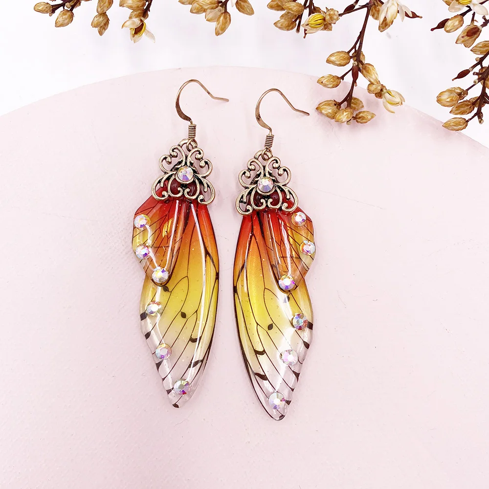 Butterfly Wing Drop Dangle Earrings Collection