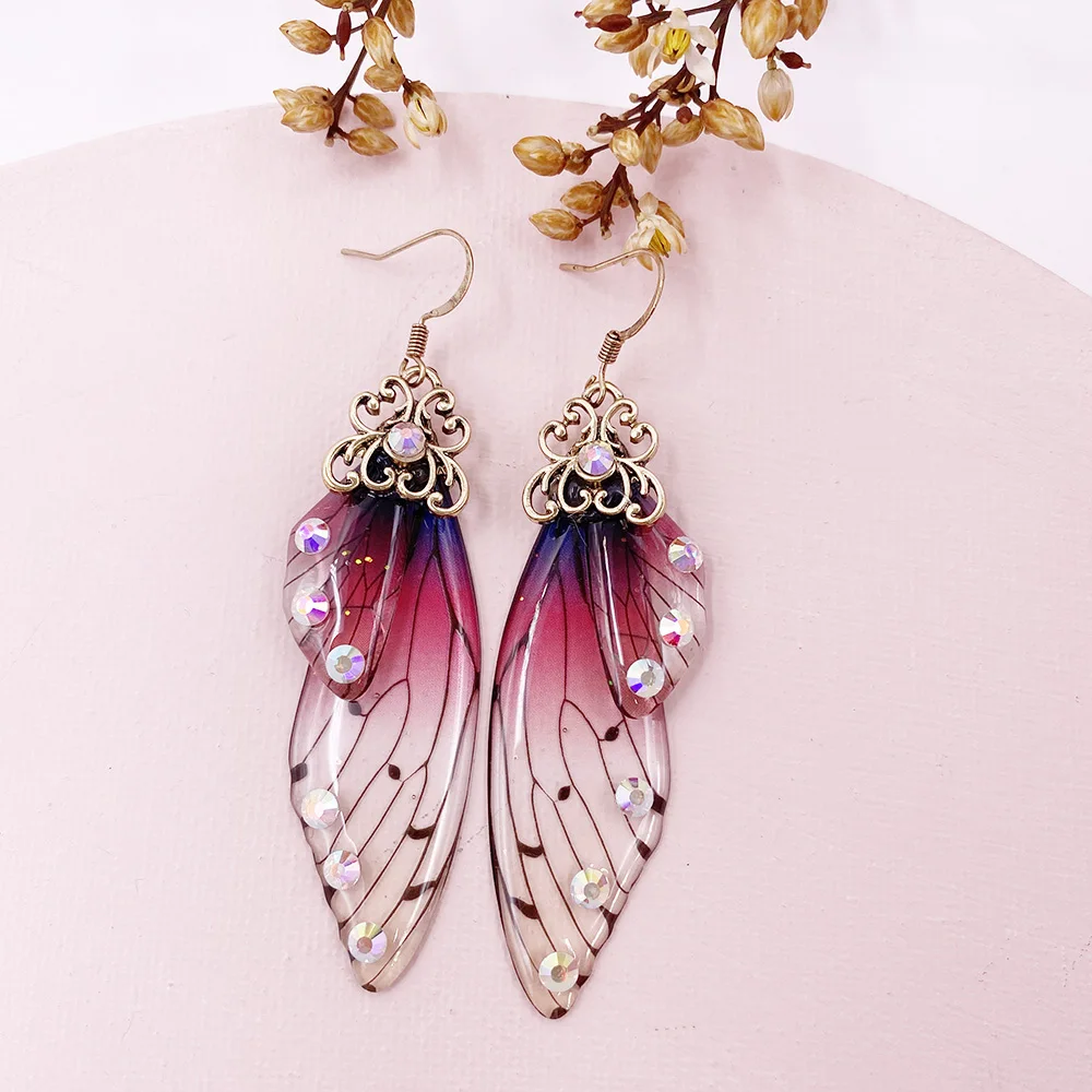 Butterfly Wing Drop Dangle Earrings Collection