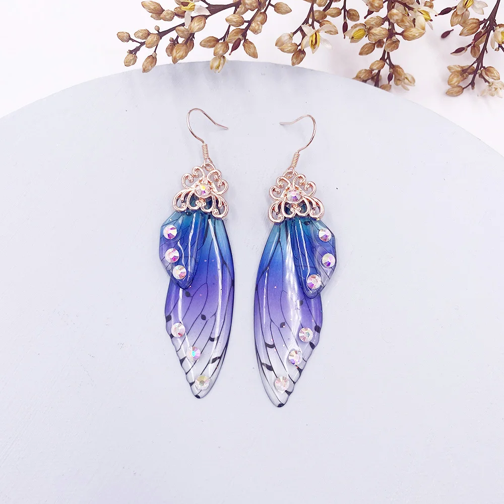 Butterfly Wing Drop Dangle Earrings Collection