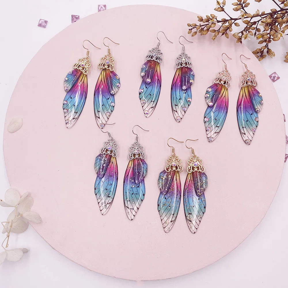 Butterfly Wing Drop Dangle Earrings Collection