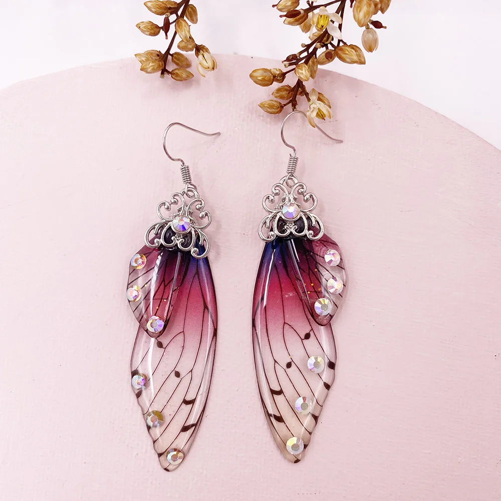 Butterfly Wing Drop Dangle Earrings Collection