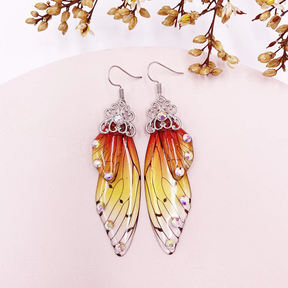 Butterfly Wing Drop Dangle Earrings Collection