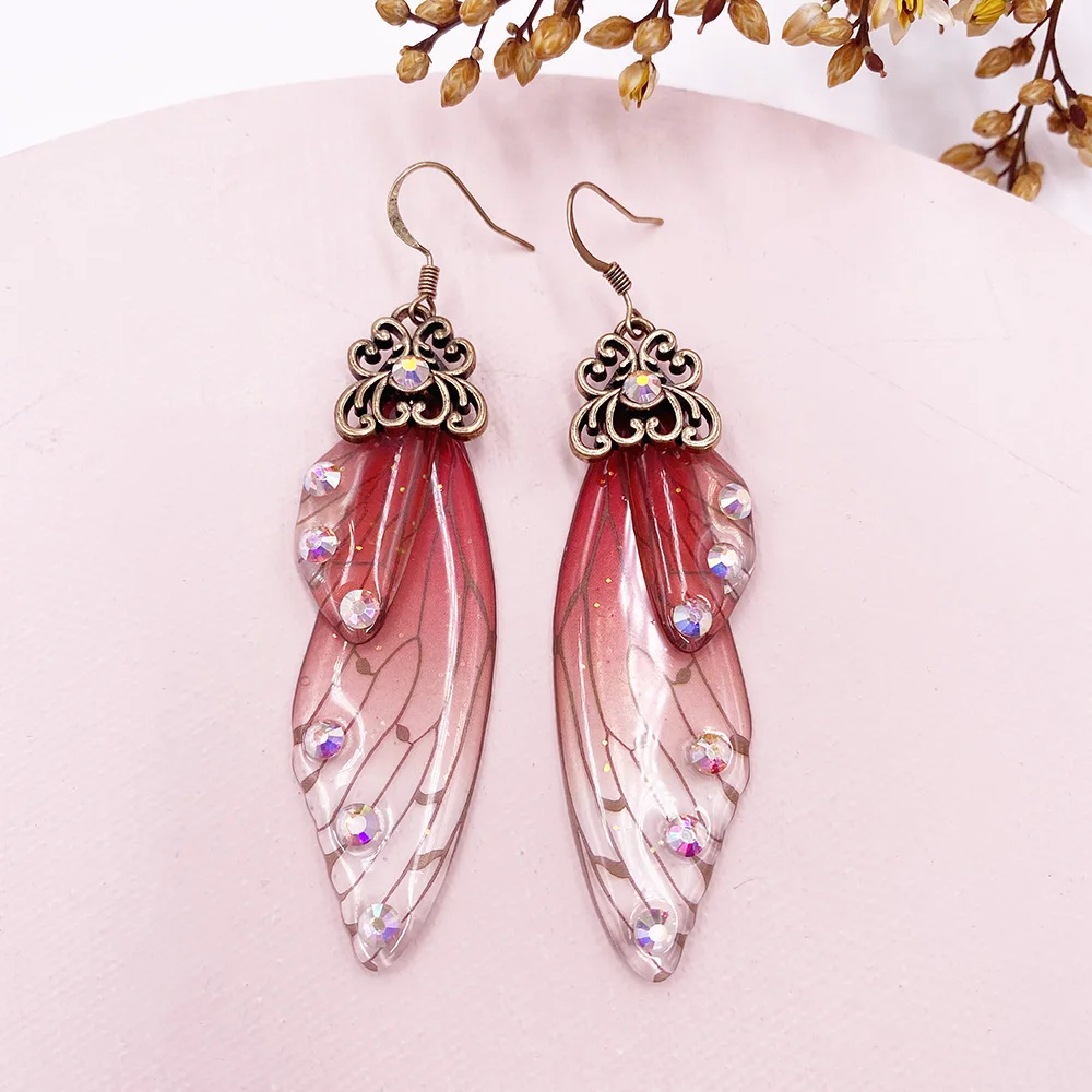 Butterfly Wing Drop Dangle Earrings Collection