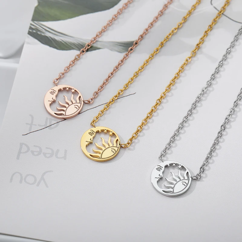 Stainless Steel Celestial Necklace