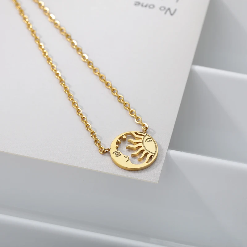 Stainless Steel Celestial Necklace