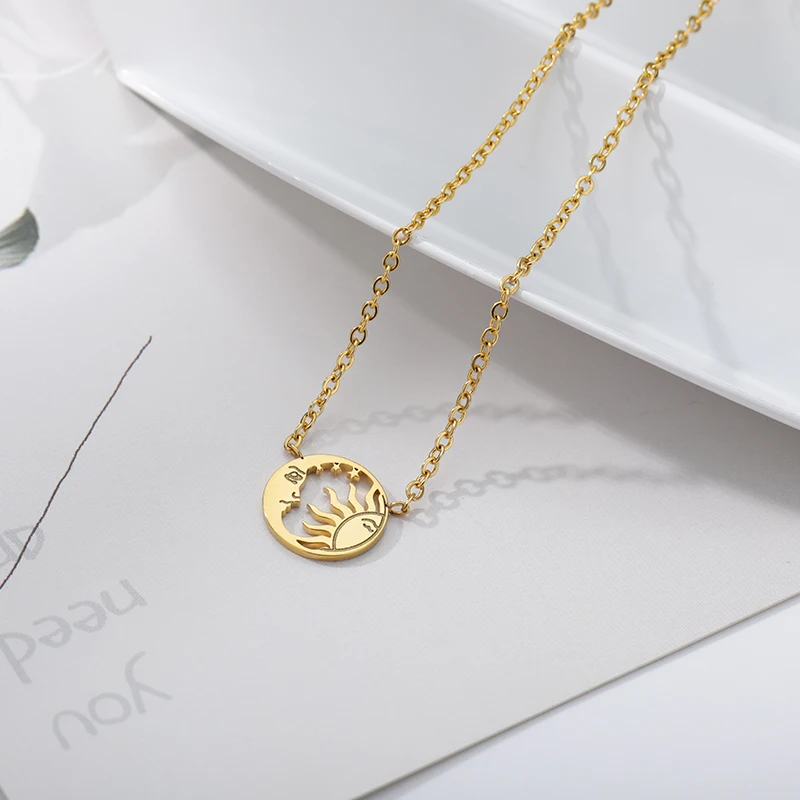Stainless Steel Celestial Necklace