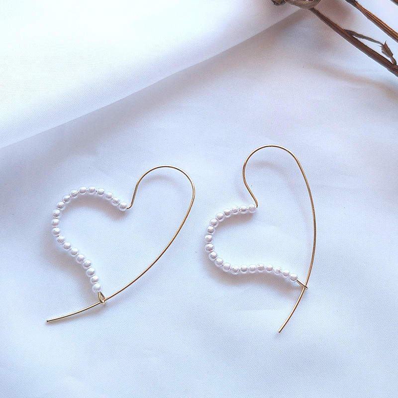 Heart Pearl Earrings Heart Pearl Earrings