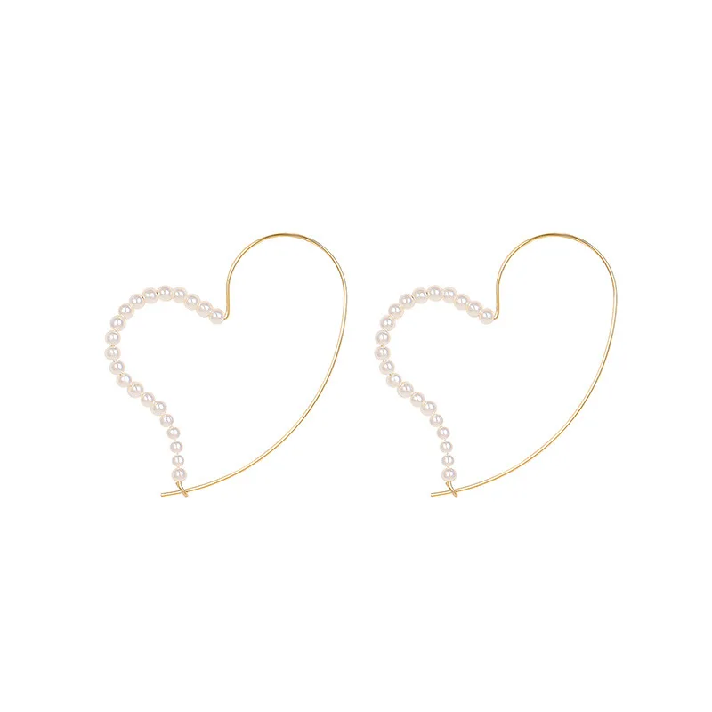 Heart Pearl Earrings Heart Pearl Earrings