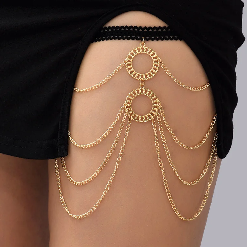 Simple Boho Multilayer Leg Chain
